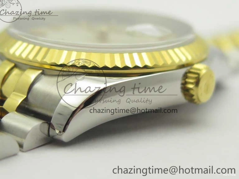 MiroTime 0519 DateJust 36 SS YG 126233 ARF 1:1 Best Edition Silver Dial Stick Markers on SS YG Jubilee Bracelet SH Elegant 3430